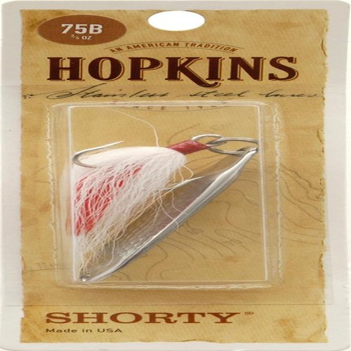 Hopkins Towing Solutions 75BW Shorty Treble Bucktail Silver/White Bucktail