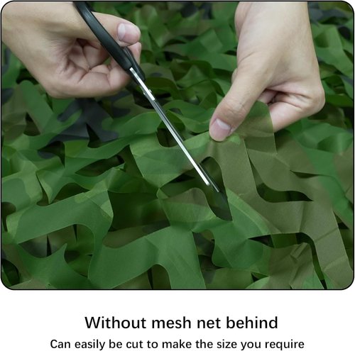 HYOUT Camo Netting - Camouflage Net for Hunting Blinds & Camping Sunshade | Woodland Camo 5x6.5ft