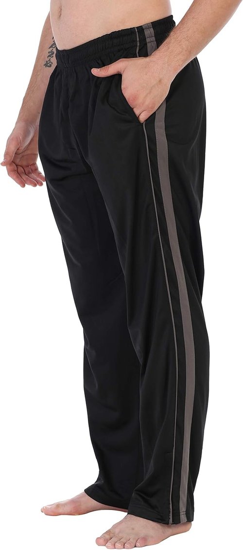 Gioberti Men's Athletic Track Pants - Stylish Zip Bottom Design for Comfort and Performance