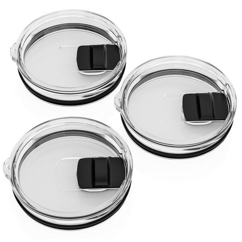 CeleVista 20 oz Tumbler Lid for YETI, Replacement Lid for YETI, 3 Pack Magnetic Travel Spill Proof Cup Covers with Slide Switch for 20 oz Tumbler & 10oz Lowball, 10 oz Mug, BPA Free (3 Pack)