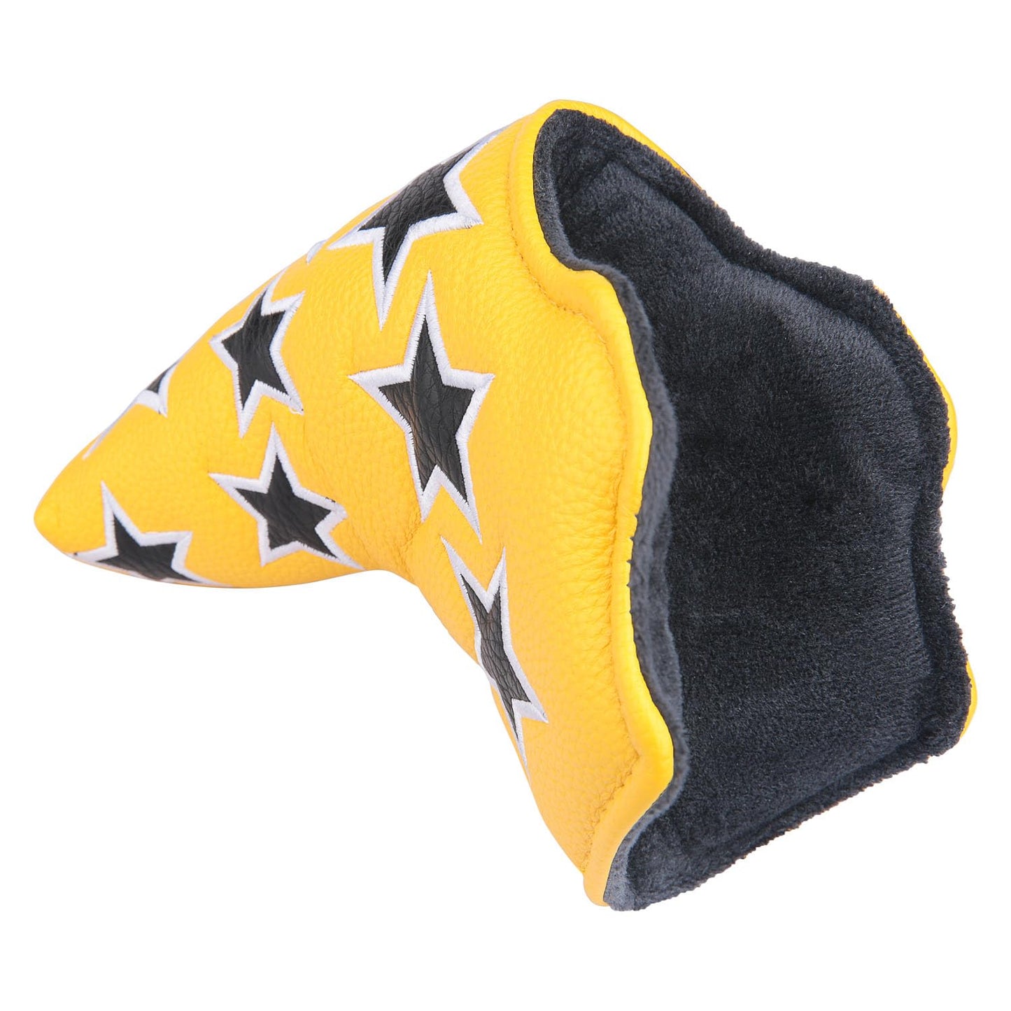 OGECLF Stars Design Golf Club Blade Putter Head Cover with Magnetic Closure fit Taylormade Scotty Cameron Odyssey (Yellow)