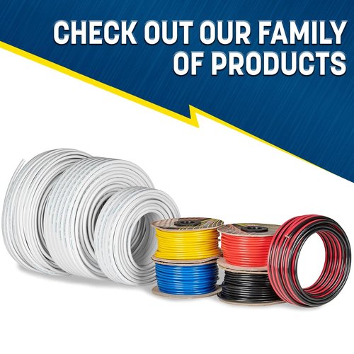 GS Power 14 Gauge Marine Wire - 100 Ft Oxygen-Free Tinned Copper Electrical Cable for Boats & RVs