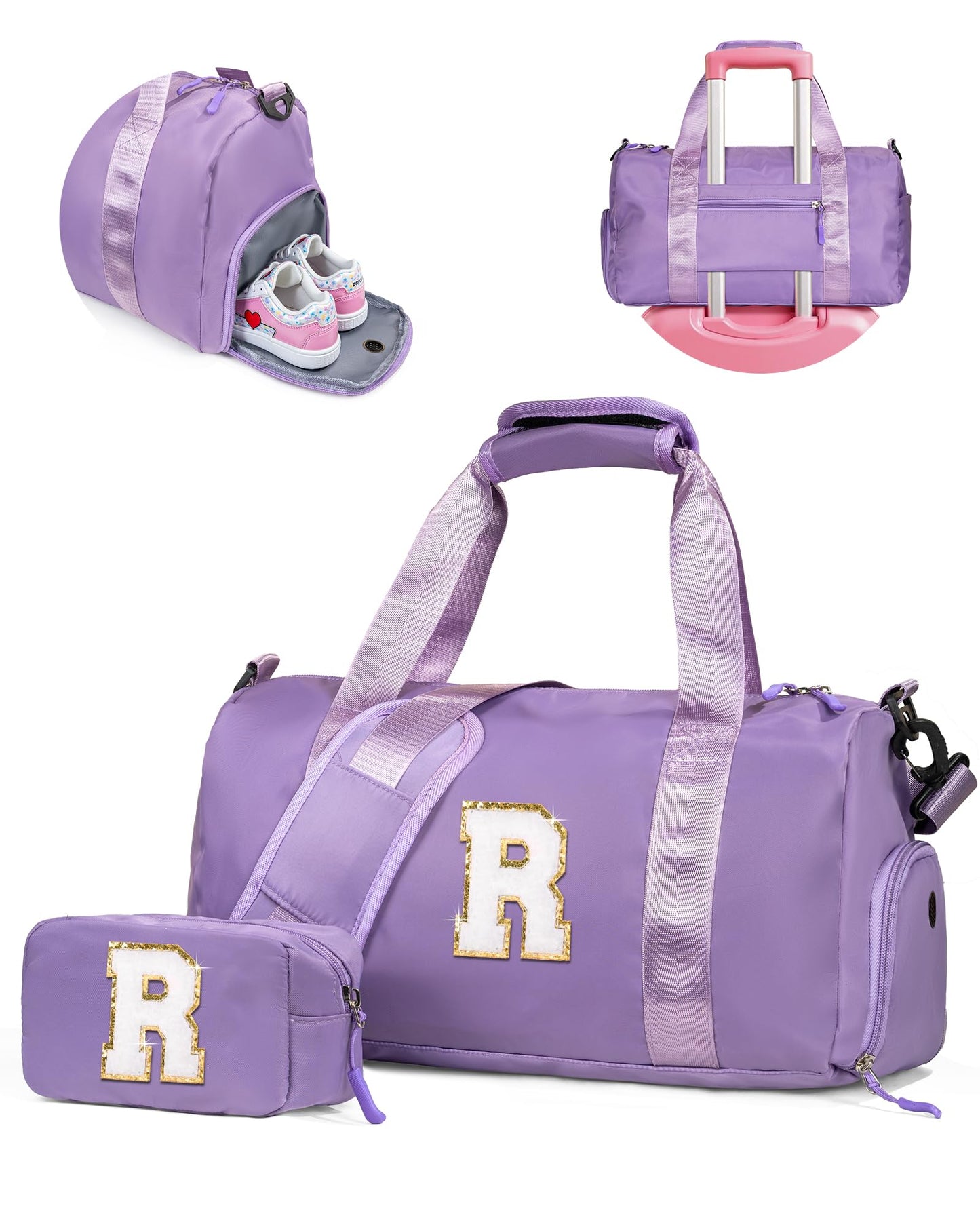 Vogewood Gifts for 4 5 6 7 8 9 10 11 Year Old Girls-Girl Gym Weekender Bag