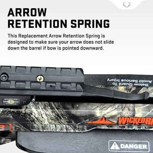 TenPoint Arrow Retention Spring - Holds Arrow Securely in Place - Vinyl Coating - Compatible with TenPoint & Wicked Ridge Crossbow Models