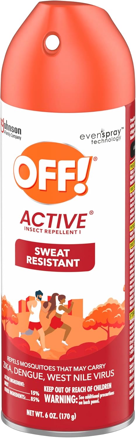 OFF! Active Insect Repellent - Sweat-Resistant Formula for Maximum Protection