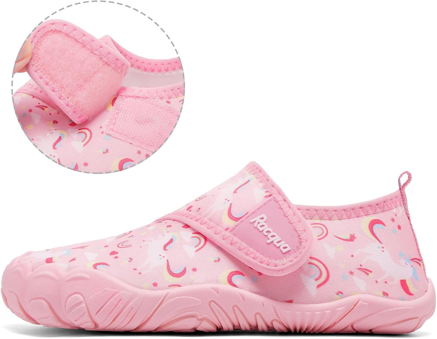 Racqua Kids Water Shoes - Quick Dry Barefoot Aqua Sneakers for Little & Big Kids | Lightweight & Comfortable