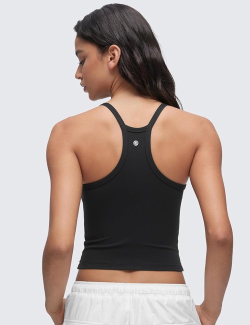 CRZ YOGA Butterluxe Soft V-Neck Tank Top for Women - Comfortable Racerback Sleeveless Camisole