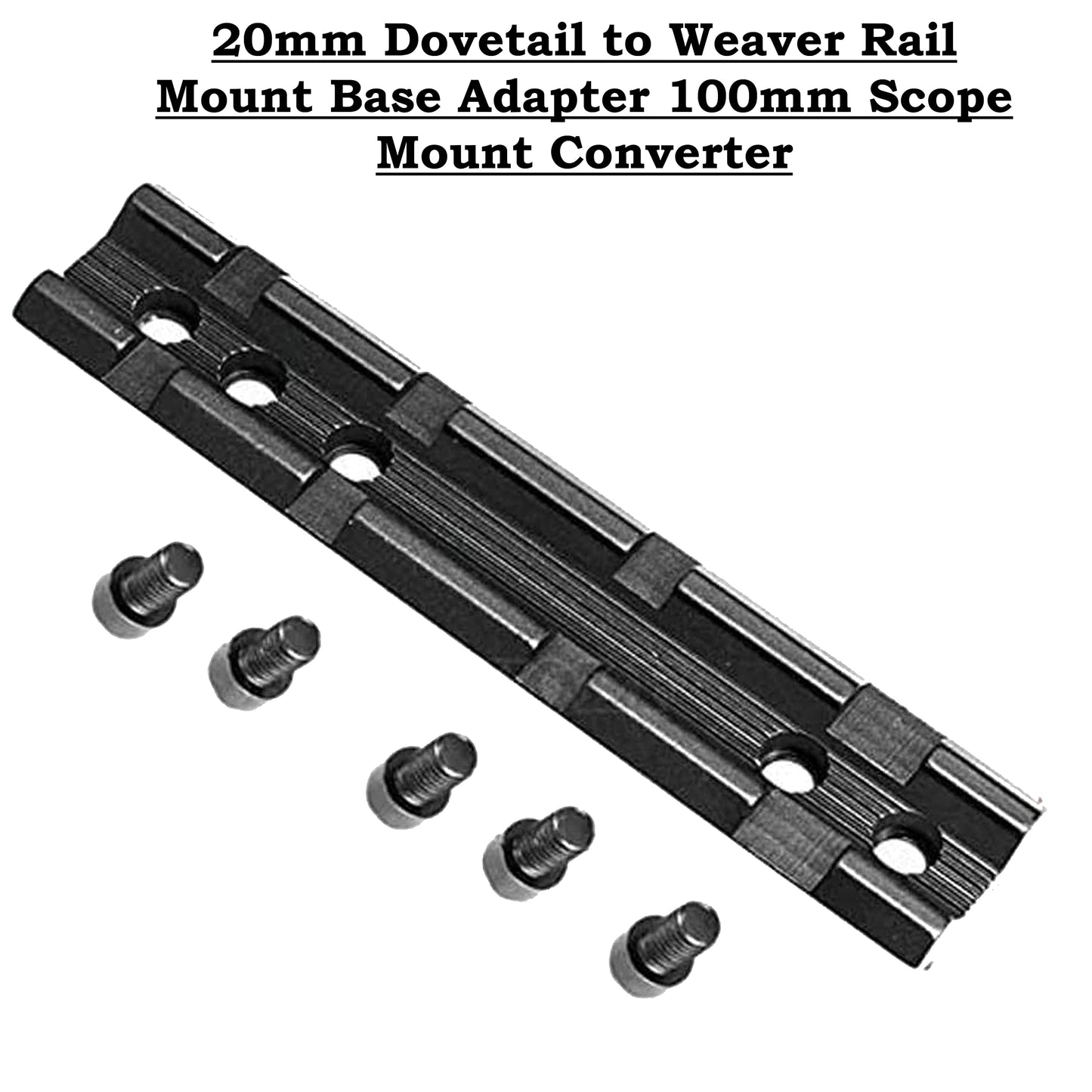 360 Tactical 0/22 Weaver and 3/8" Dovetail Mount Dovetail Predrilled Receiver Rail Mount Adapter