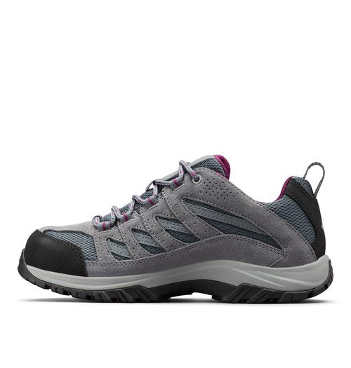 Columbia Womens Crestwood Waterproof, Graphite/Wild Iris, 10.5