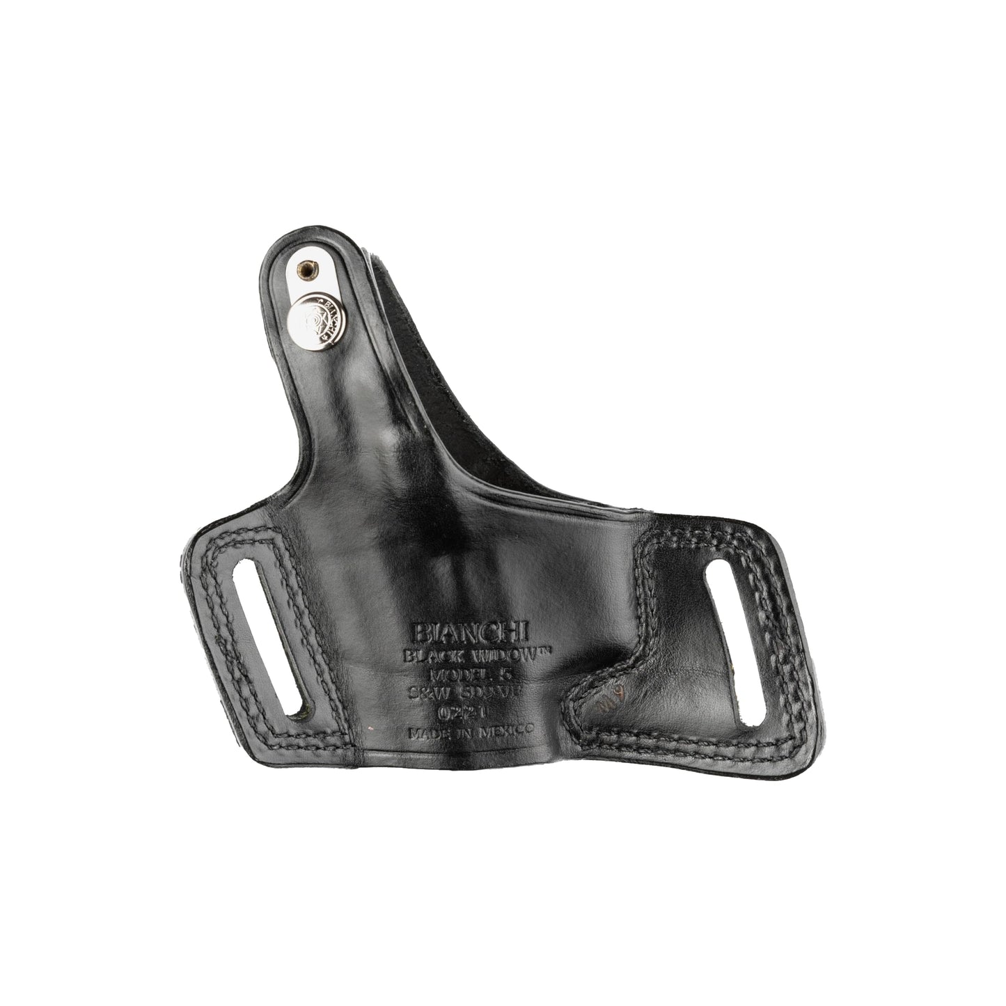 Bianchi Gun Leather Bianchi 5 Black Widow Hip Holster - Colt 45 (Black, Right Hand)