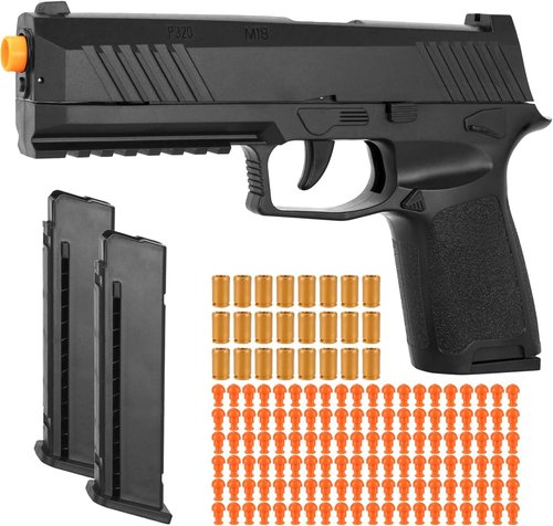 Foam Blaster Toy Gun - Shell Ejecting Soft Bullet Pistol with 2 Magazines & 40 Bullets | Perfect Birthday Gift for Kids 8+