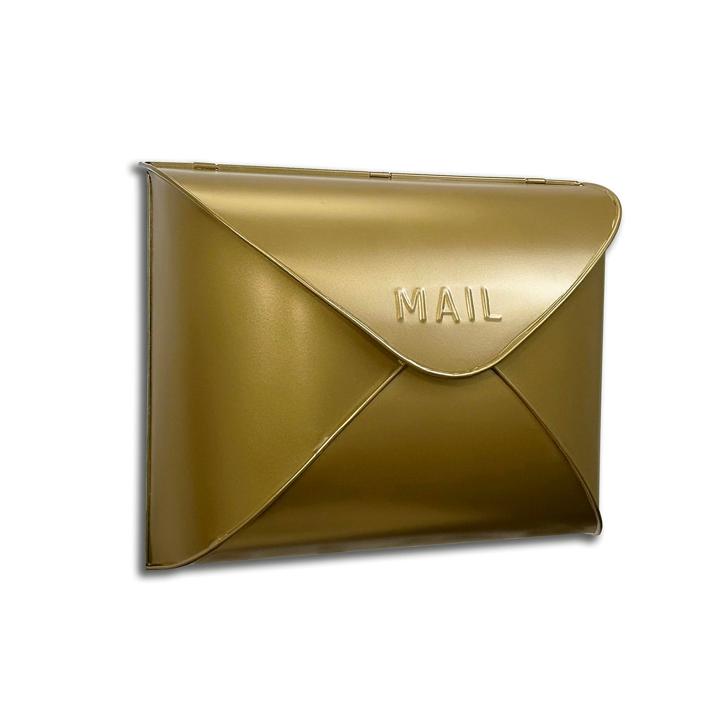 NACH Wall Mount Mailboxes for Outside, 12.5 x 5 x 10 inch Antique Brass Wall Mailboxes for Outside, Waterproof Mailboxes for Outside - Envelope Mailbox