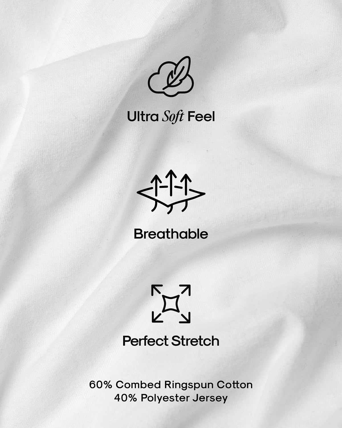 True Classic Men's T-Shirts - Short Sleeve Crew Neck Cotton Blend Tees | Stylish & Comfortable
