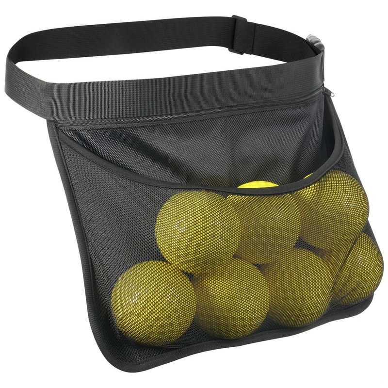 byepica Tennis Ball Holder Waist Bag – Pickleball & Sports Ball Carrier with Mesh & Zipper Pockets, Adjustable Belt for Men & Women, Holds 6–8 Balls