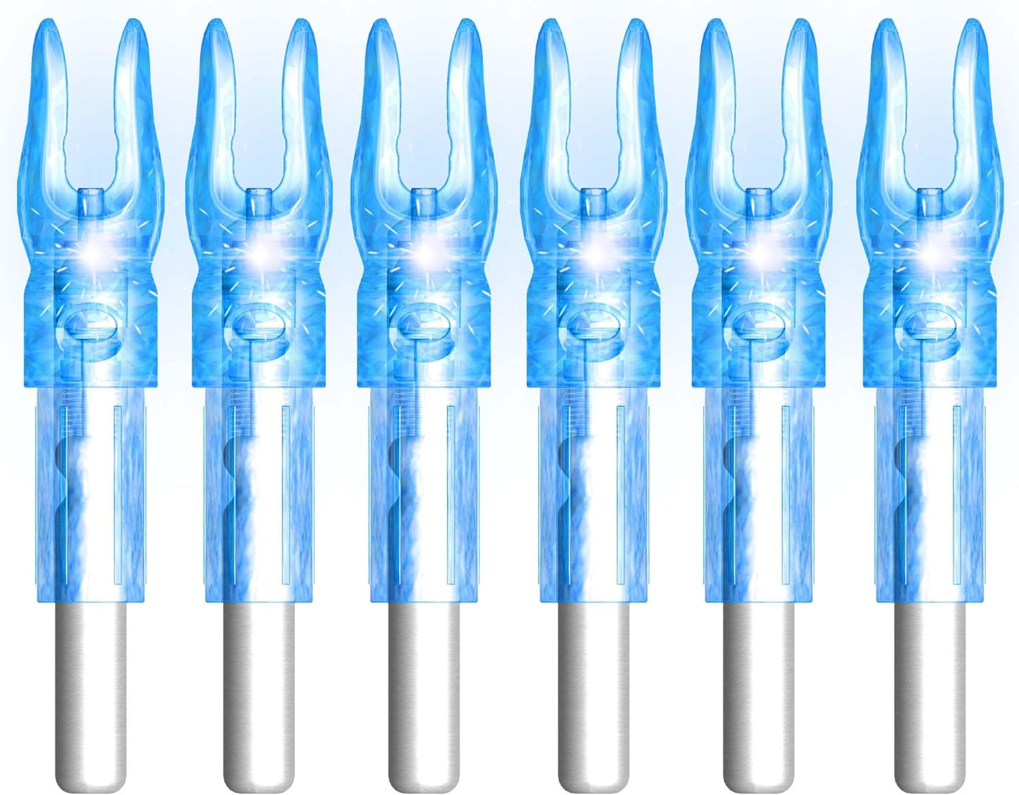 Skiennix LED Lighted Nocks for Arrows - 6PCS with Multiple Inside Diameters & Screwdriver Included