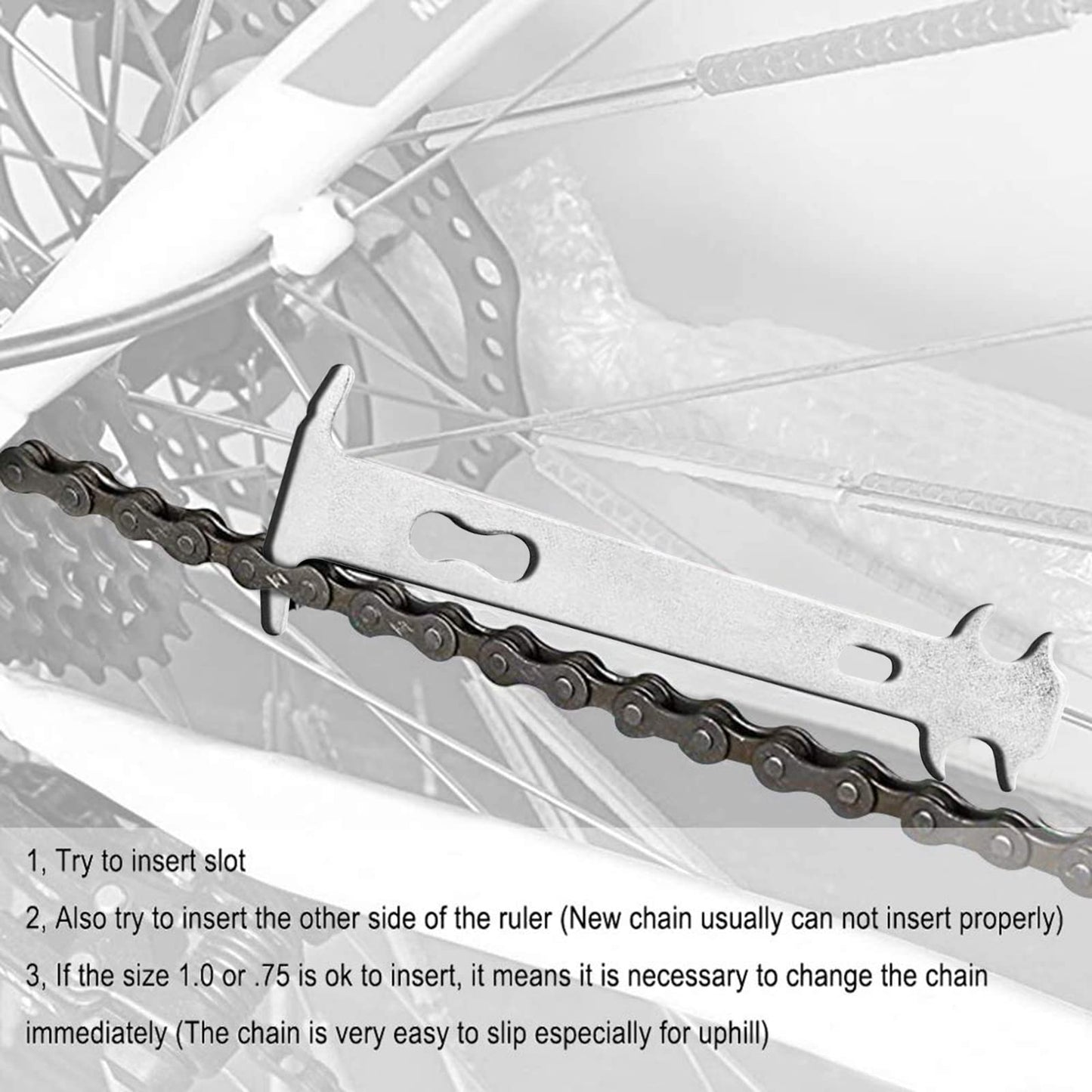 Bike Chain Tool Kit, 11PCS Bicycle Chain Tool with Bike Link Plier, Bicycle Chain Breaker Splitter, Chain Wear Indicator and Chain Checker, Road Mountain Bike Chain Repair Tools for All Bike Chains