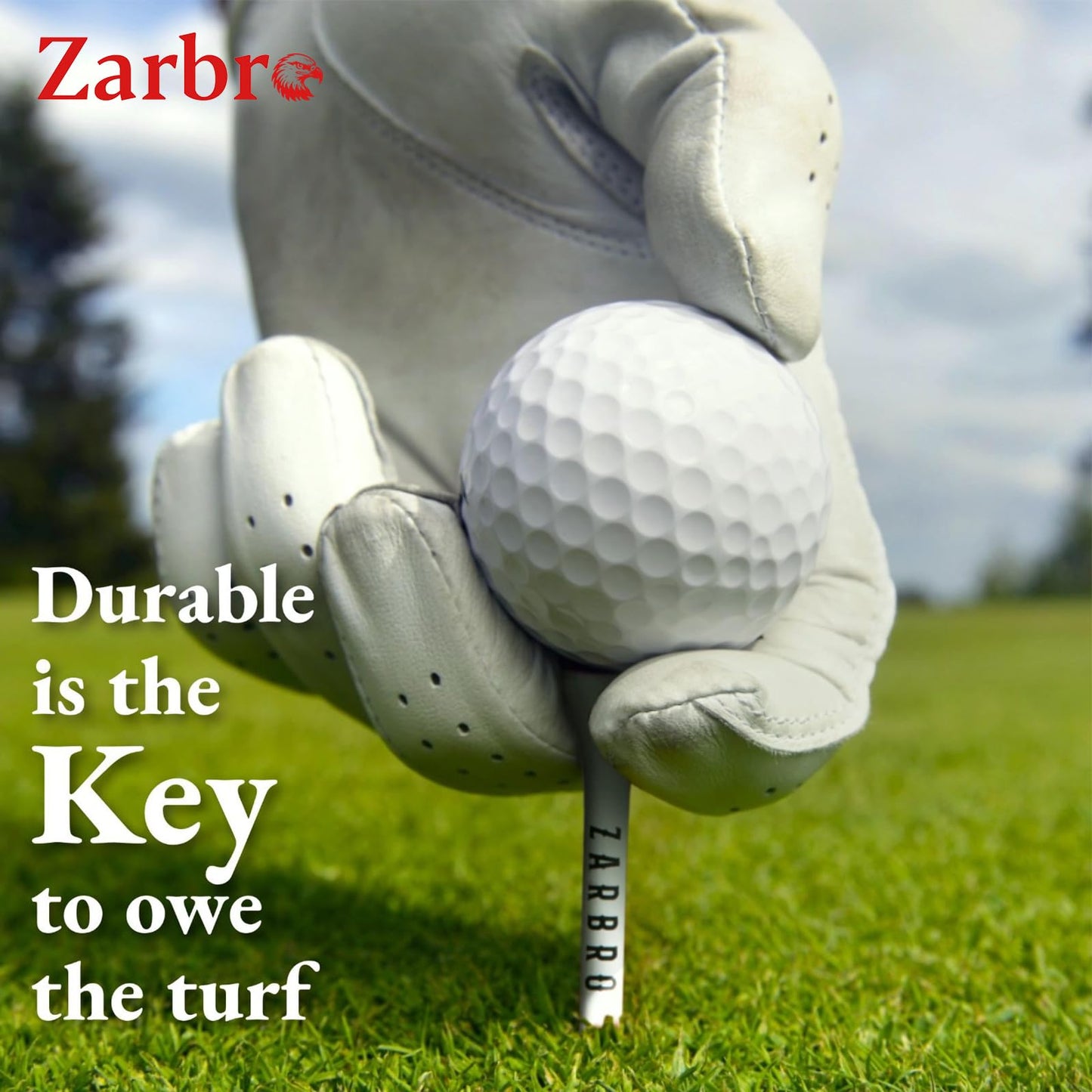 zarbro Premium Bamboo Wood Golf Tees,(72Units(Pack of 4)) Funny Golf Bag Accessories,2 3/4 Golf Tees in Stylish Box, Length 70mm, Zero harm to Club,Elegant Design,Gifts for Golfers