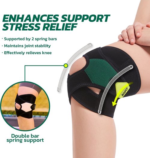 aoFIT Guard X Wrap Around Knee Brace with Stabilizers, Adjustable Compression Support for Knee Pain, Arthritis & Meniscus Tear, Breathable Design for Injury Recovery, Workout, Sports 5XL