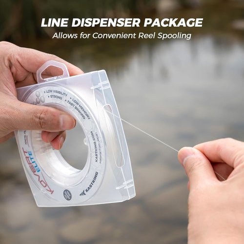 KastKing Kovert Elite Fluorocarbon Fishing Line - Shock Resistant, High Clarity, Low Visibility, 100 Yards