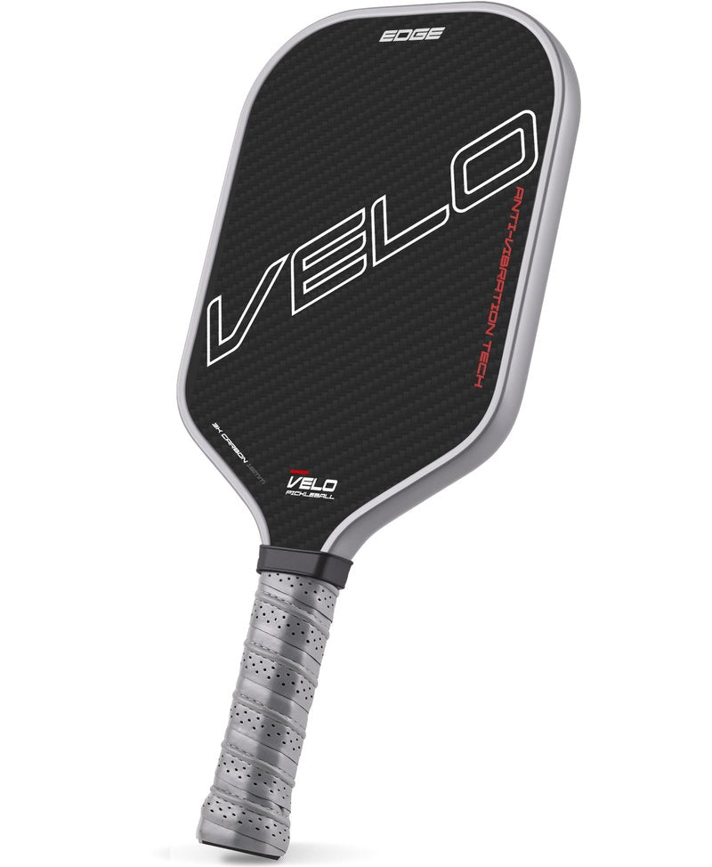 Velo Pickleball, Pickleball Paddles, Professional 3K Carbon Fiber Pickleball Paddle w/Control & Spin, Dual Foam Injected Edge for Large Sweet Spot, 16mm Core, Non-Slip Long Handle, USAPA Approved