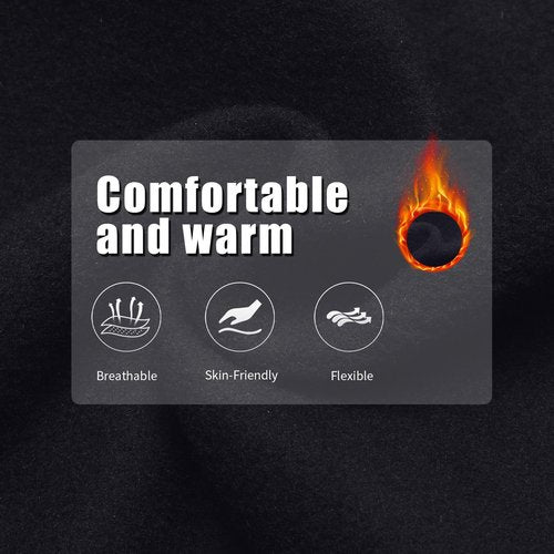 Xeoxarel 3 Pack Fleece Ski Mask Balaclava Full Face Cover, Cold Weather Windproof Thermal Shiesty Motorcycle for Men/Women, Black