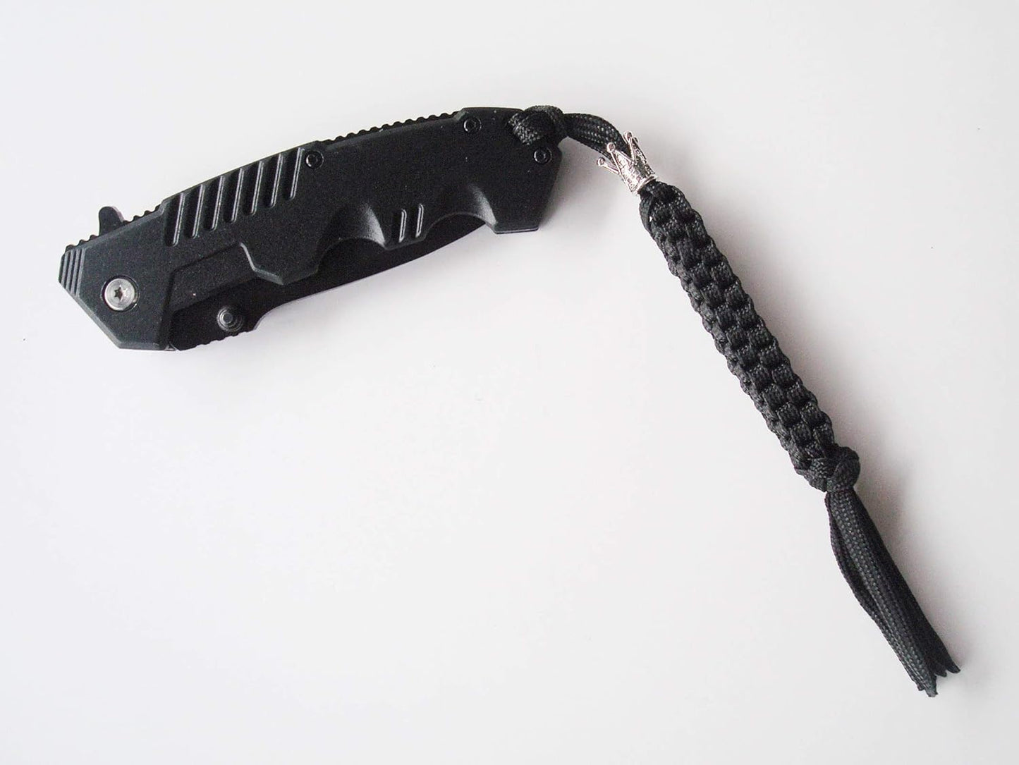 Skiennix Paracord Knife Lanyard - Handcrafted Alloy Skull Beads | 3-Piece Outdoor Gear Set