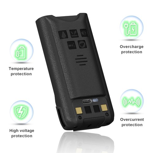 BAOFENG UV-9R Battery USB-C Charging Enlarge 5800mAh Capacity Upgraded UV9R Pro BL-9 Li-ion Battery for UV-9R Plus GMRS-9R Accessories BF-T57 Walkie Talkie Accessories