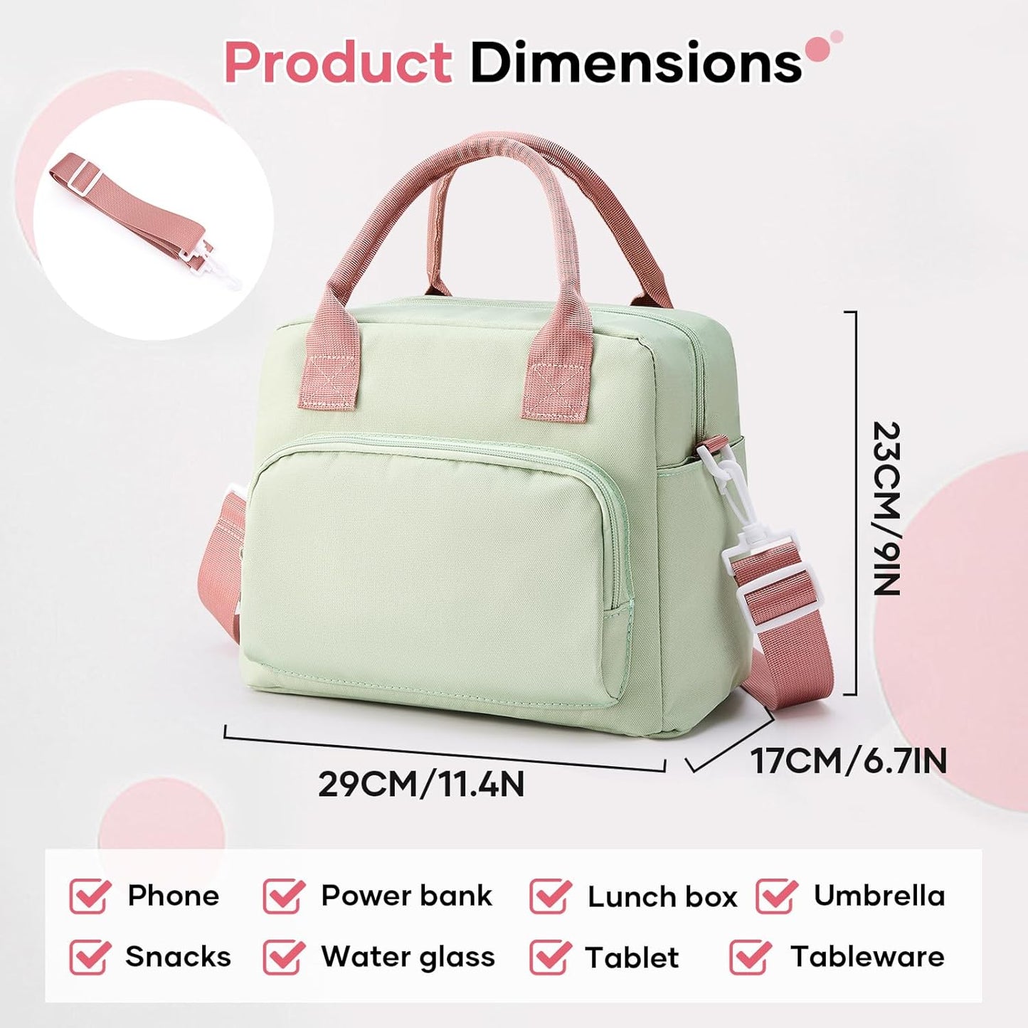Regine Switzerland Insulated Lunch Bag - Cute Corduroy Tote for Work & Travel | Reusable Cooler Design