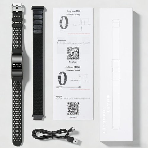 Irondance Smart Bracelet for Women Men,Wearable Activity & Fitness Tracker,All-Day Heart Rate/Stress/HRV/Step Monitor,24H Sleep Tracker,Multiple Sport Modes Smart Wristband with 2 Bands, Free APP