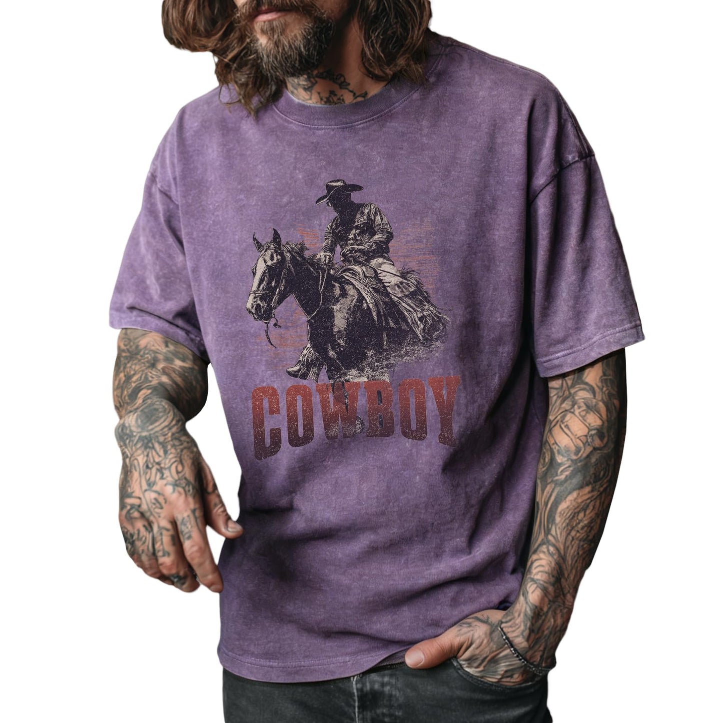 Summer Mens Oversized T Shirt Solid Purple Cotton Washed Graphic Tees Big and Tall 2026 Hawaiian Beach Gym Men's Clothing Casual,3XL