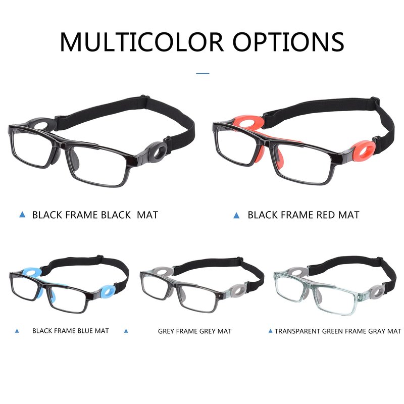 SooGree Sports Goggles Glasses for Men Womens,Sports Protective Eyewear Baseball Basketball Football Safaty Glasses,Anti Fog Shock Absorption with Adjustable Strap(Black frame black pad)