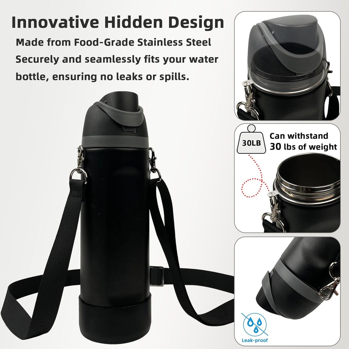 Owala Silicone Boot Set - Non-Slip Sleeve, Shoulder Strap & Handle Strap for 24/32/40 oz Bottles | Candy Coated