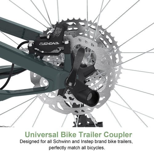 EFEALL Bicycle Trailer Hitch for Schwinn Instep Bicycle Trailers, Heavy Duty Durable Attachment, Bicycle Trailer Coupler for Kids, Dogs, Pets, Babies, Children Bicycle Trailers - Black