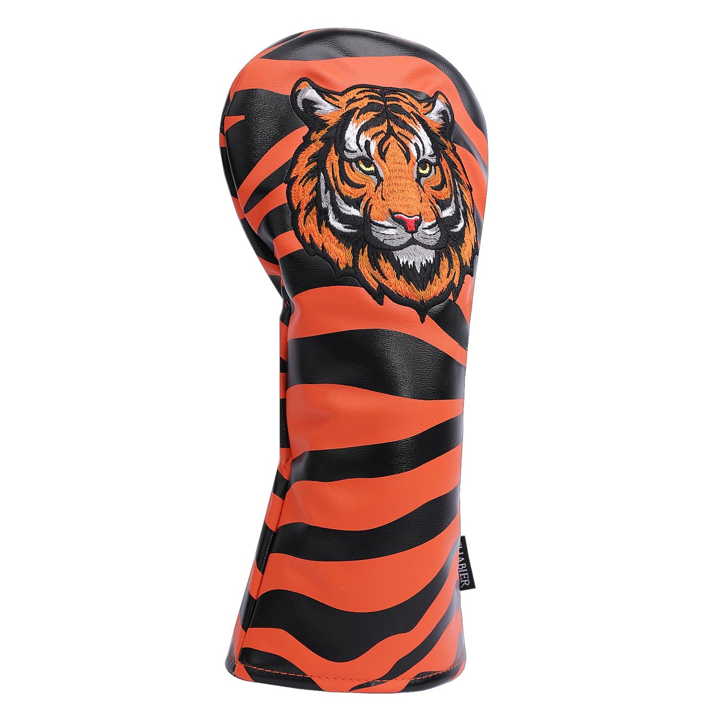SHABIER Orange Golf Driver Headcover with Tiger Design for Golf Driver Club