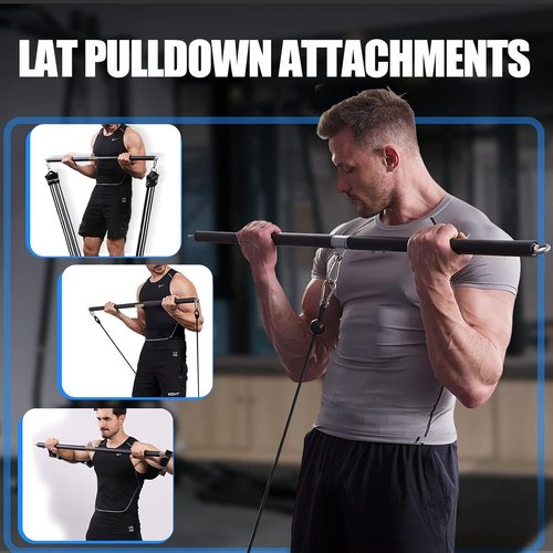 KORIKAHM LAT Pull Down Bar - Non-Detachable Cable Attachment for Weightlifting | Gym Equipment