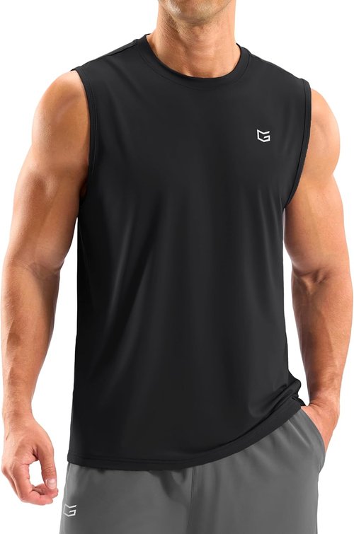 G Gradual Men's Workout Tank Top - Moisture-Wicking Sleeveless Muscle Shirt for Gym & Summer Casual Wear