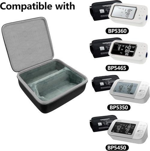 co2CREA Hard Case for OMRON Platinum & Gold Upper Arm Blood Pressure Monitors - Durable Protection