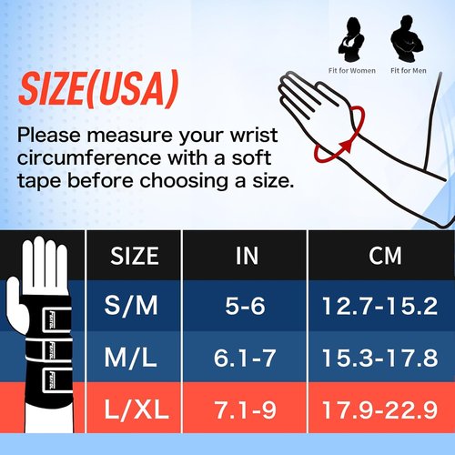FEATOL Carpal Tunnel Wrist Brace - Night Support Thumb Spica Splint for De Quervains | Large/XLarge, White Pink