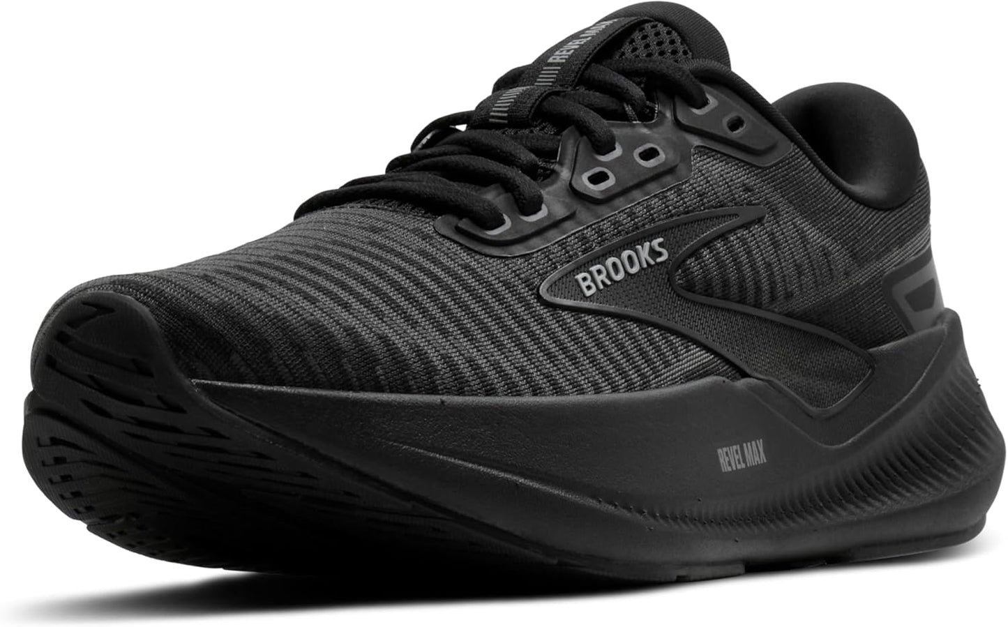 Brooks Men's Revel Max Running Shoes - Lightweight Comfort for Neutral Support | Black/White