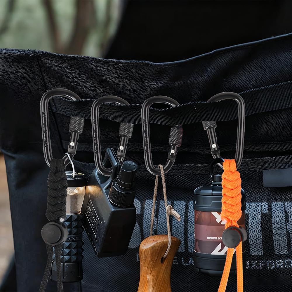 2pcs Paracord Keychain Lanyard with Aluminum Alloy Clip, Small Accessories Organizer for Daily Use, Travel and Outdoor