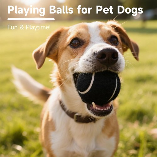 AeloriaStar Tennis Balls, 4 Pack Training Tennis Balls – Practice Balls for Beginners & Playing Balls for Dogs (Black)