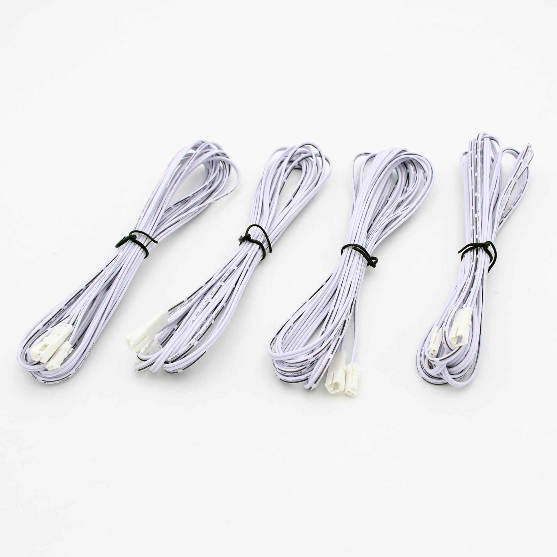 KOMIGAN 4 Pack 5 Meter (16.4ft) 2-PIN Dupont Terminal Male and Female Extension Cable for LED Lights