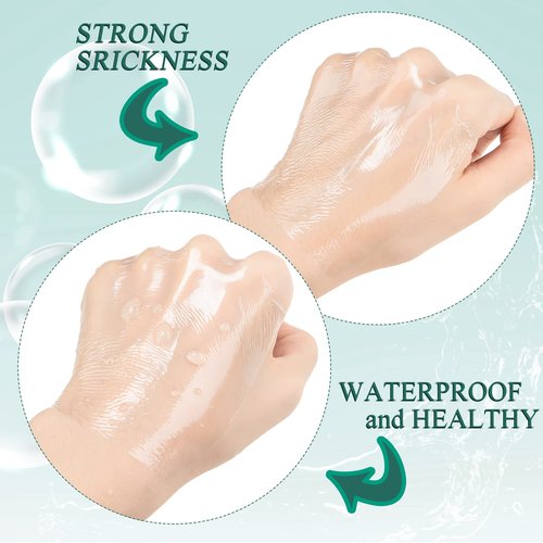 Woanger 120 Pcs Transparent Stretch Adhesive Bandage Waterproof Bandage Transparent Film Dressing Clear Waterproof Tattoo Shower Patch Film Cover(2, 3, 4, 5, 6, 8 in)