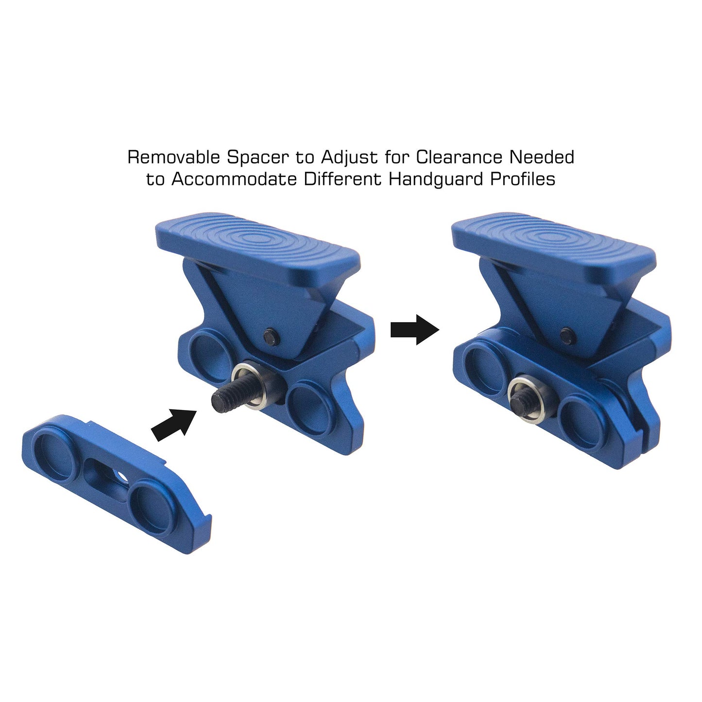 UTG Angled Index Mount, Keymod, Matte Blue