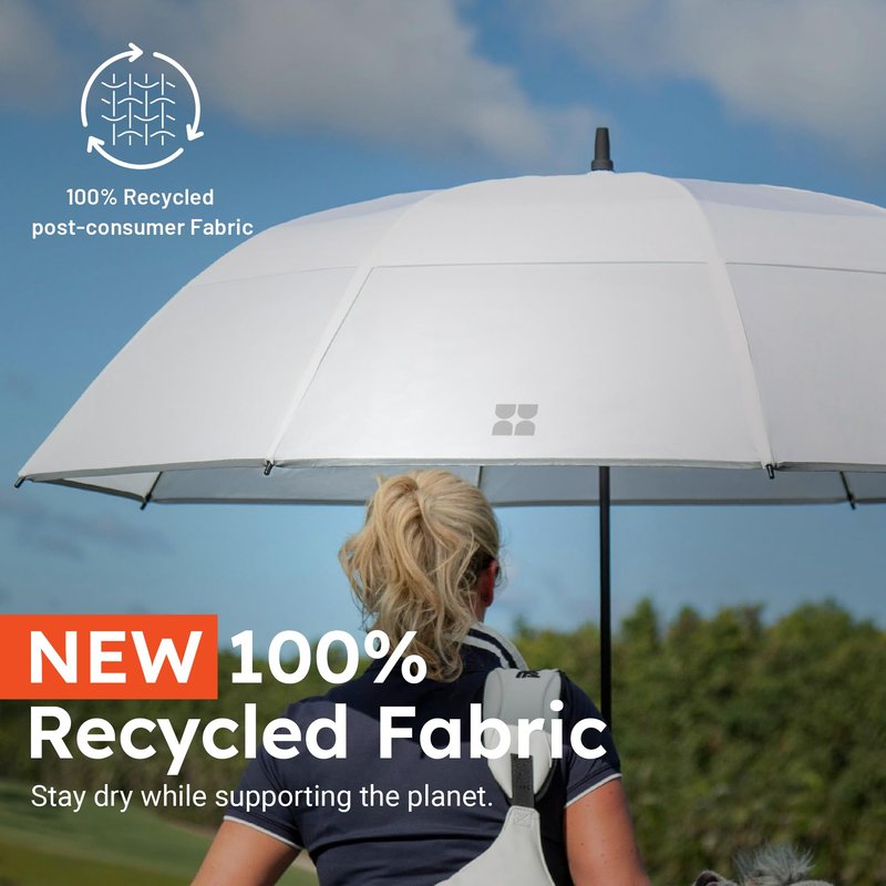 Weatherman Umbrella - Golf Lite Umbrella Extra Large Big Oversize Windproof for Golf Bag Push Cart w/ UV Protection - Waterproof Heavy Duty Umbrellas for Rain Sun for Men Women - Resists Up to 55 MPH Winds (Navy Blue)