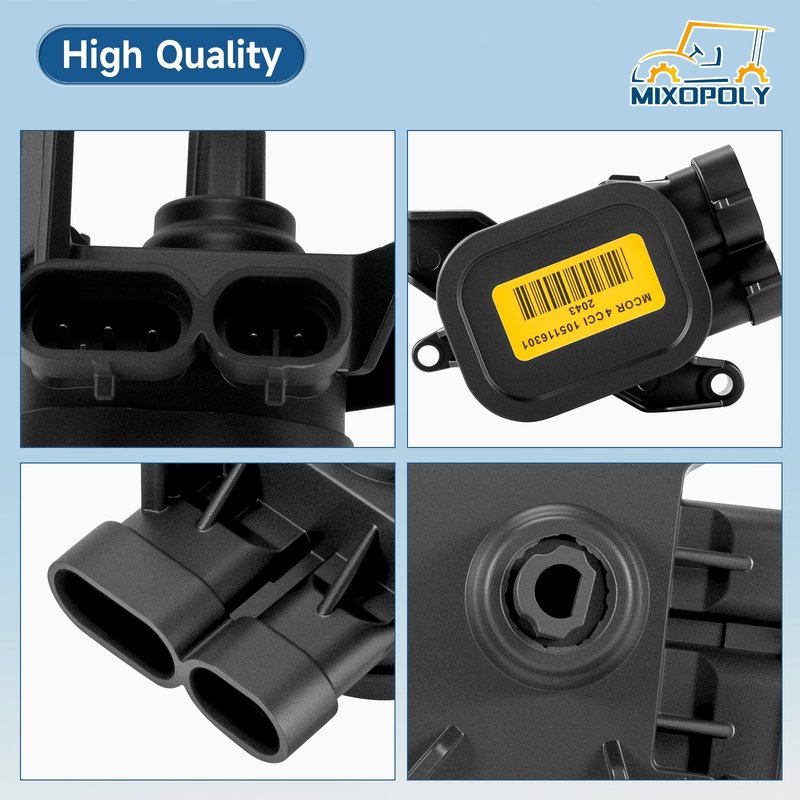 Mixopoly Golf Cart MCOR 4 Conversion Throttle Potentiometer for Club Car DS/Precedent/Carryall/Tempo/Onward 2012-up Replace OEM 105116301, 103850401，1038504-01 (MCOR 3)