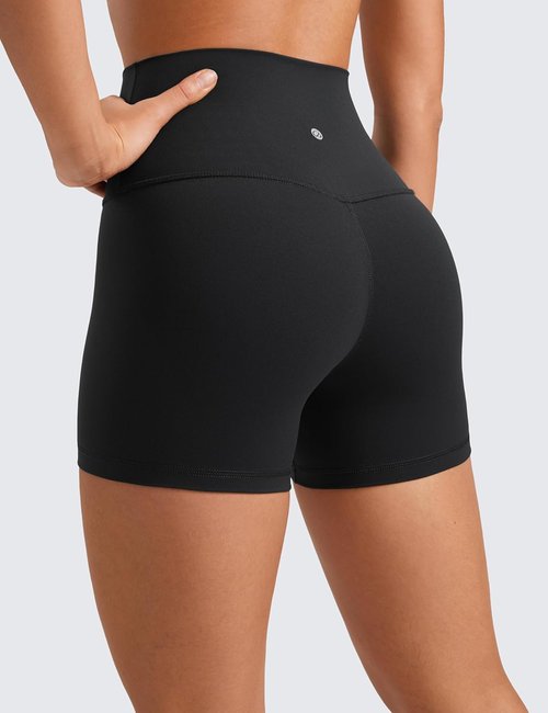 CRZ YOGA Biker Shorts - Butterluxe High Waisted 4'' Spandex for Women's Workout & Yoga
