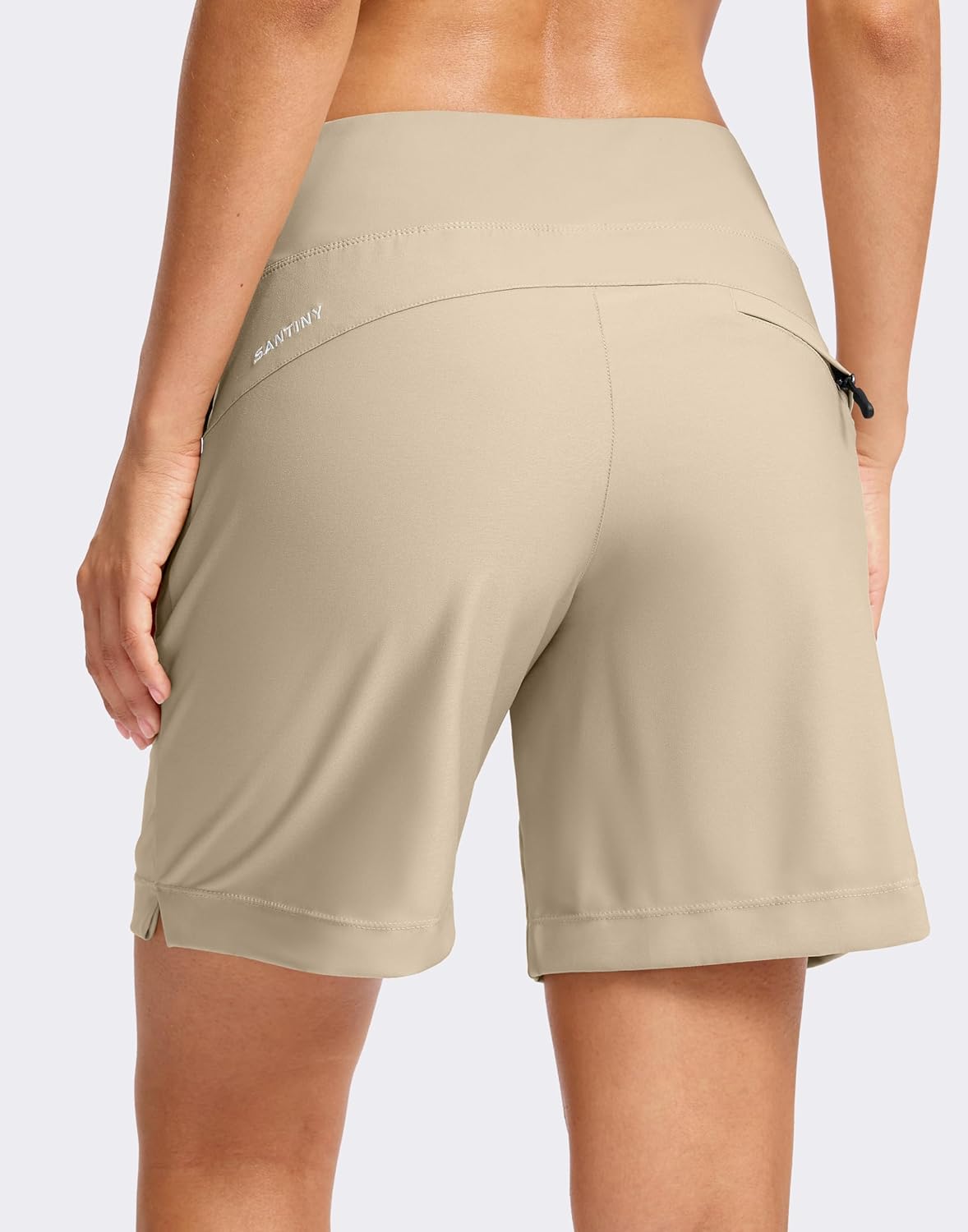 SANTINY Women's Hiking Shorts - Lightweight Quick-Dry Design with 3 Zipper Pockets | 5''/7'' Sizes