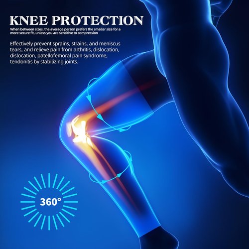 SKDK Copper Full Leg Sleeves Long Compression Leg Sleeve Knee Sleeves Protect Leg for Man Women Basketball, Arthritis Cycling Sport Football, Reduce Varicose Veins and Swelling of Legs