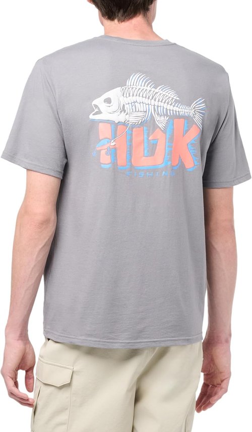 HUK Men's Fishing Tee - Quick-Dry Performance Short Sleeve Shirt for Comfort & Style